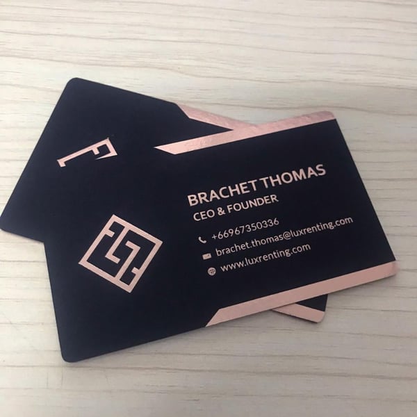 85*54mm, 85*50 Mm, 80*50 mm $0.1gold Foil Logo Business Card