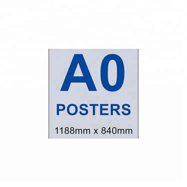 Blue Back Poster Paper
