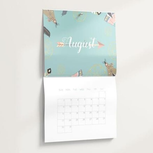 Wholesale Custom Cheap Full Color Well Page a Day Wall Table Calendar Printing