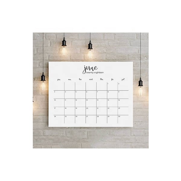 2019 High End Full Color Custom Cheap Calendar Print on Demand