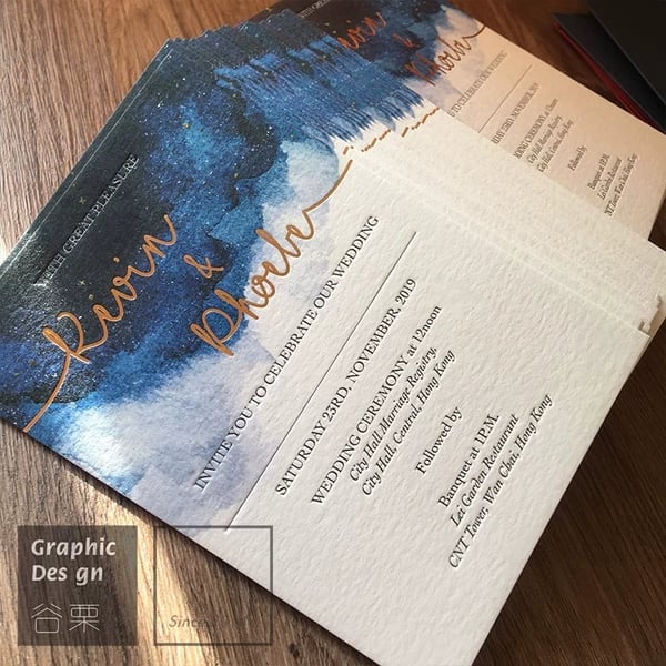 Custom 4 Color Postcard Gold Foil Stamping UV Card Thank You Card Printing Service Business Card