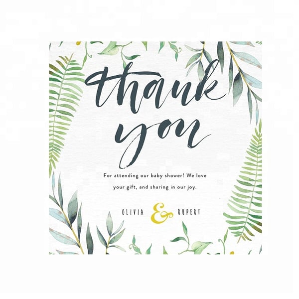 Custom 4 Color Postcard Thank You Card Printing Service