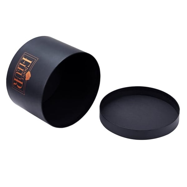 Black Pink Flower Rose Box Round Box Cylinder Box