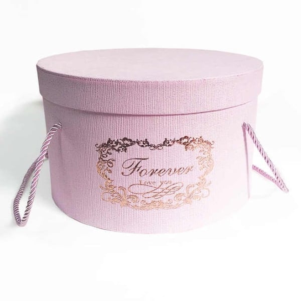 Cylinder Box Round Box for Flower Pink Box
