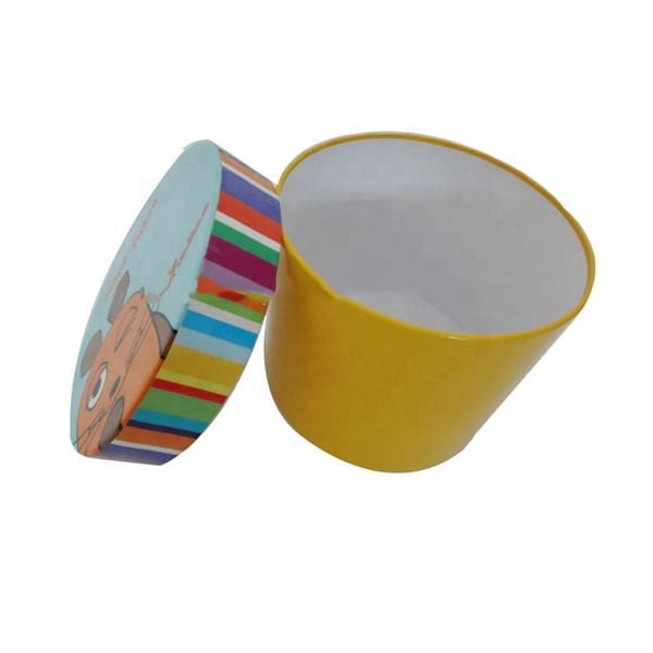 Round Box Package Cylinder Paper Tube 4 Color Custom Printed Service in China