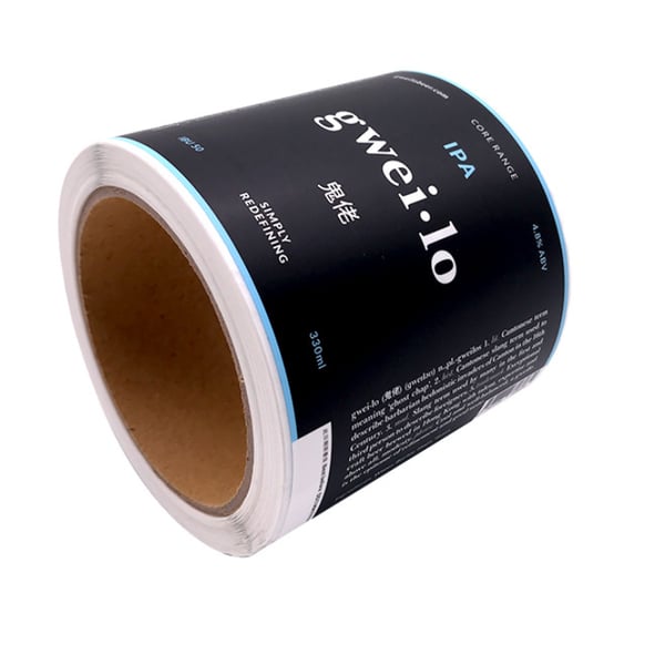 Bottle Wine Embossing Label Sticker Logo Printing Round Label