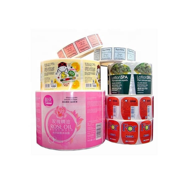 Customized Size Luxe Custom Private Label Sticker Printing