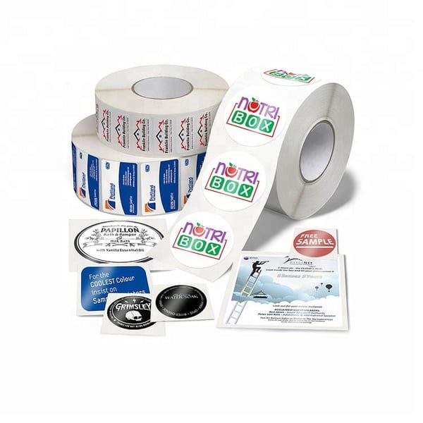 4 Color Product Label Stickers Printing Service
