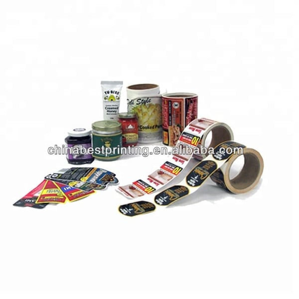 4 Color Security Adhesive Package Label Printing Sticker