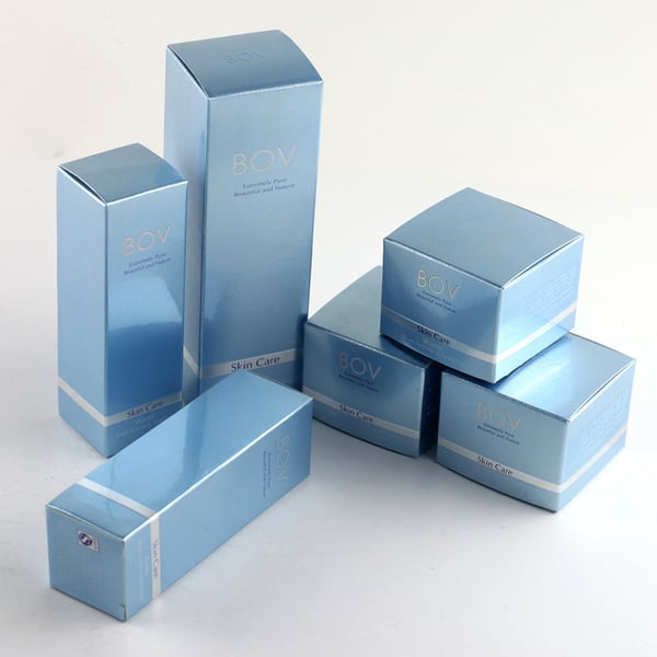 Glossy Gold Logofancy High Quality Cosmetics Packaging Box Full Colors Custom Design Eco Friendly Paper Box Printing