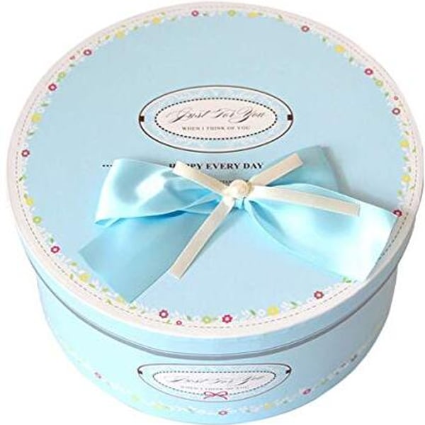 Custom Round Empty Decorative Christmas Gift Box