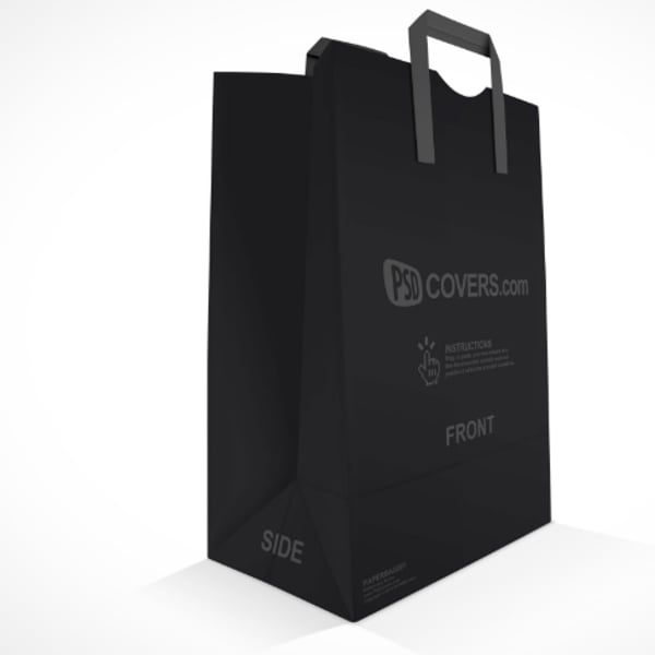 Custom Printing Tote Color Paper Gift Shopping Kraft 36*26*8cm Gold Foil Logo on Eco Kraft Paper Bag Printing