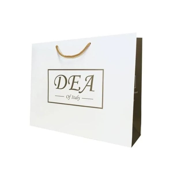 Promotional Luxury Reusable Kraft Customized Paper Shopping Bag Paper Bag with Ribbon Handle