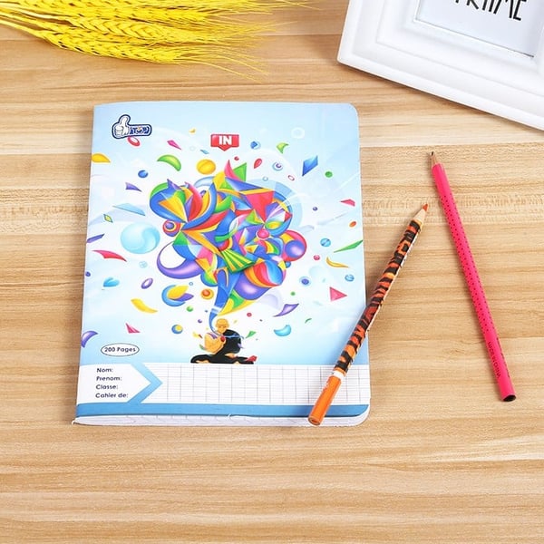 African Colored Paper A5 Pages Custom Printed Children Spiral Notebook with Logo