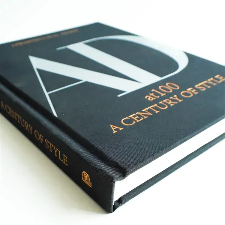 Hardcover book with a cloth cover and gold embossed title