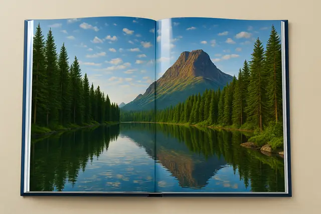 Hardcover book varnish finish options