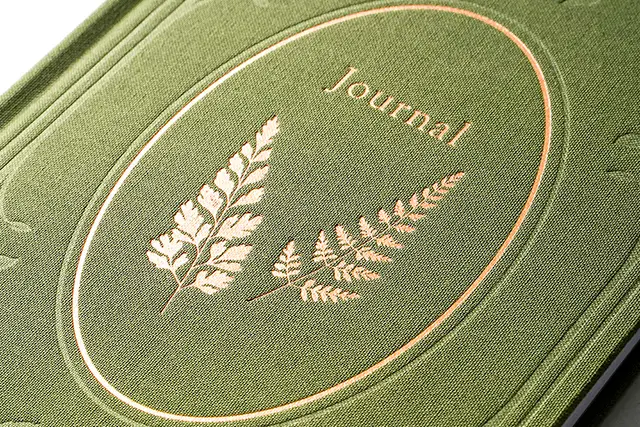 Hardcover book debossing finish options