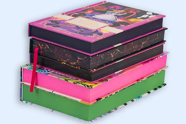 Hardcover book die cutting finish options