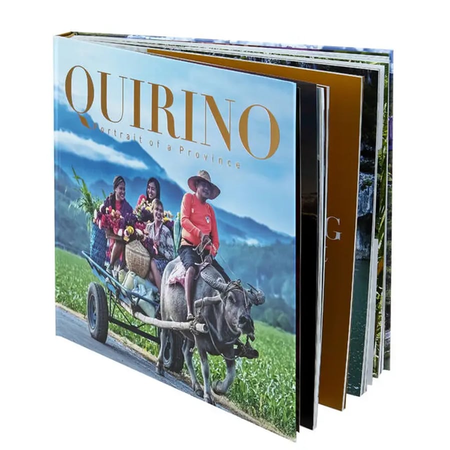 Colorful travel coffee table book with glossy cover
