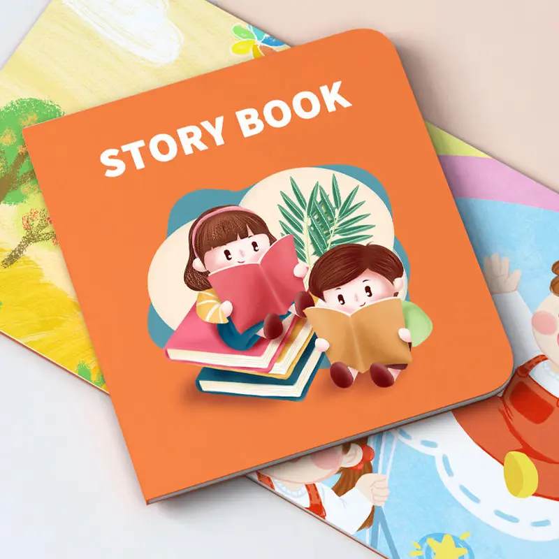 Colorful cartoon storybook for early learning