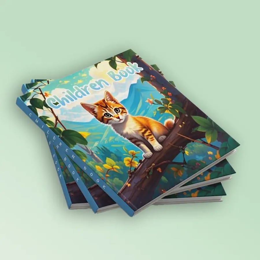 Hardcover Children’s Book – Kitten Theme