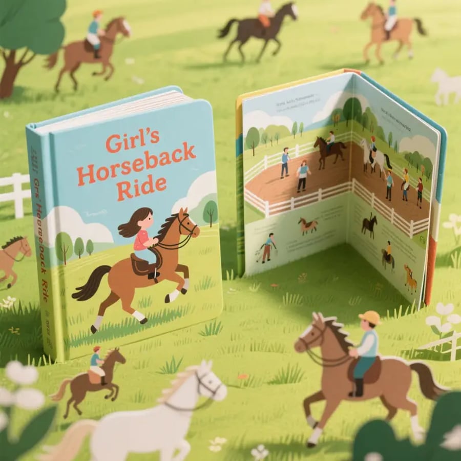 Horseback Riding Themed Children's Board Book