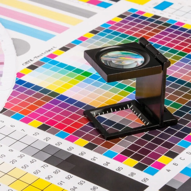 CMYK color calibration and print quality check