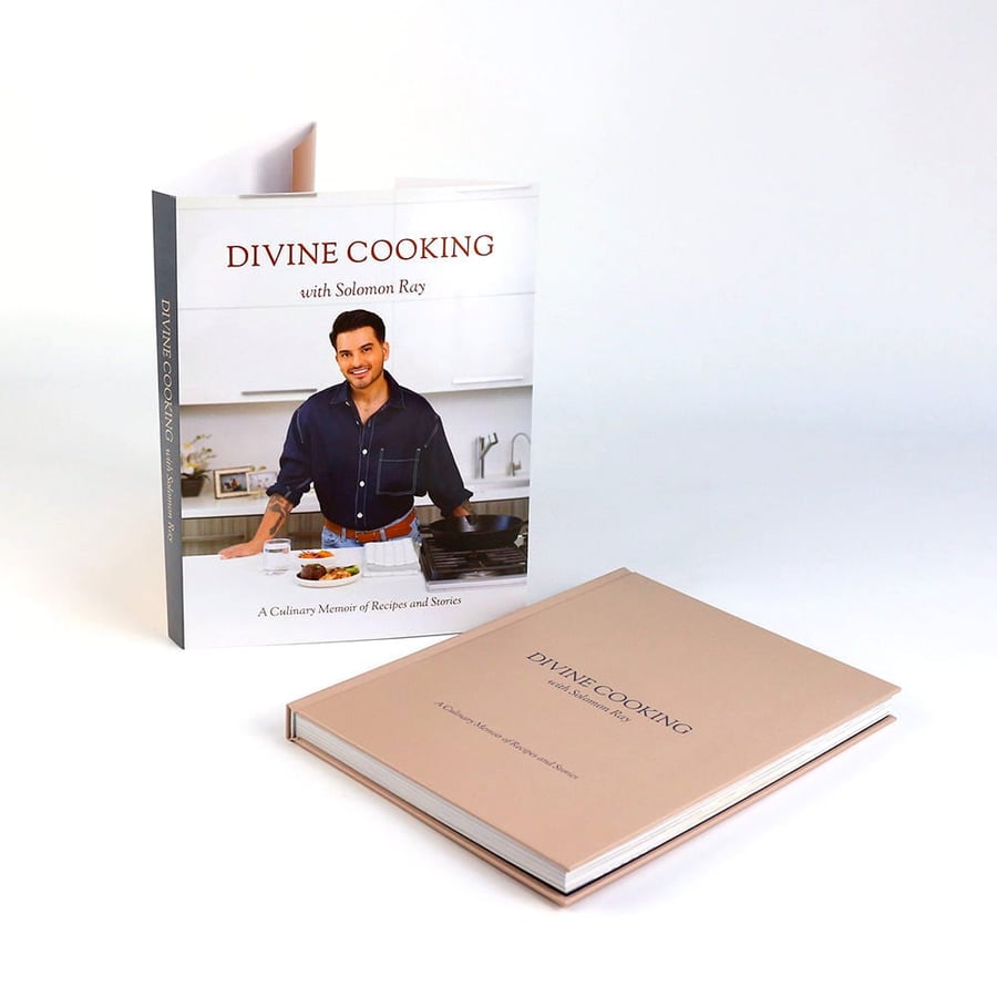 Elegant hardcover with matte finish and minimalist cover