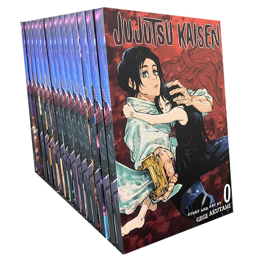 Full box set of comics with consistent spine design and professional finish