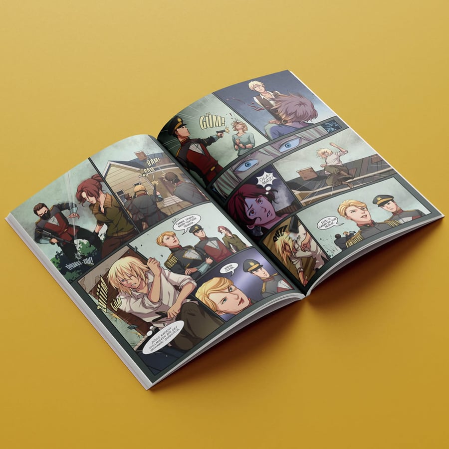 Full color inner pages printed on glossy paper with excellent saturation
