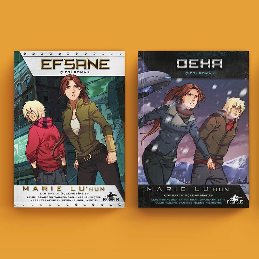 Matte laminated comic books with sharp color printing and smooth perfect binding