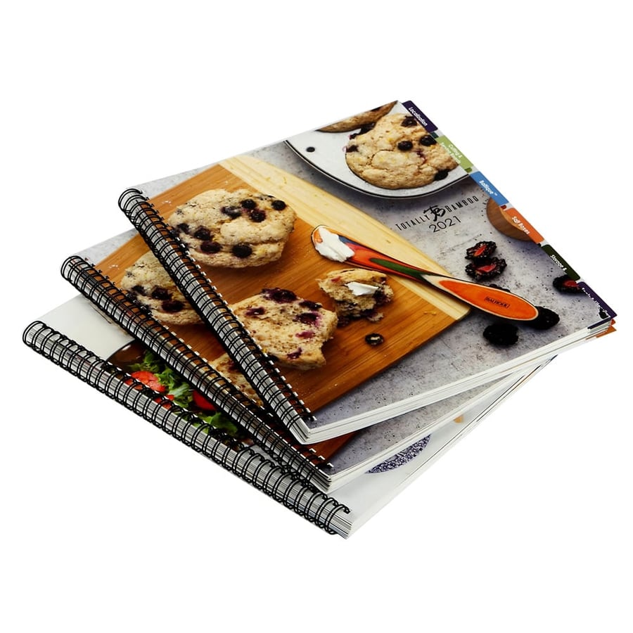 Spiral bound cookbook for easy use and durability