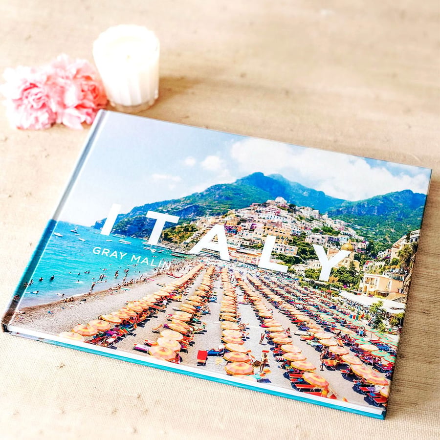 Coastal travel photo book with vivid scenic images