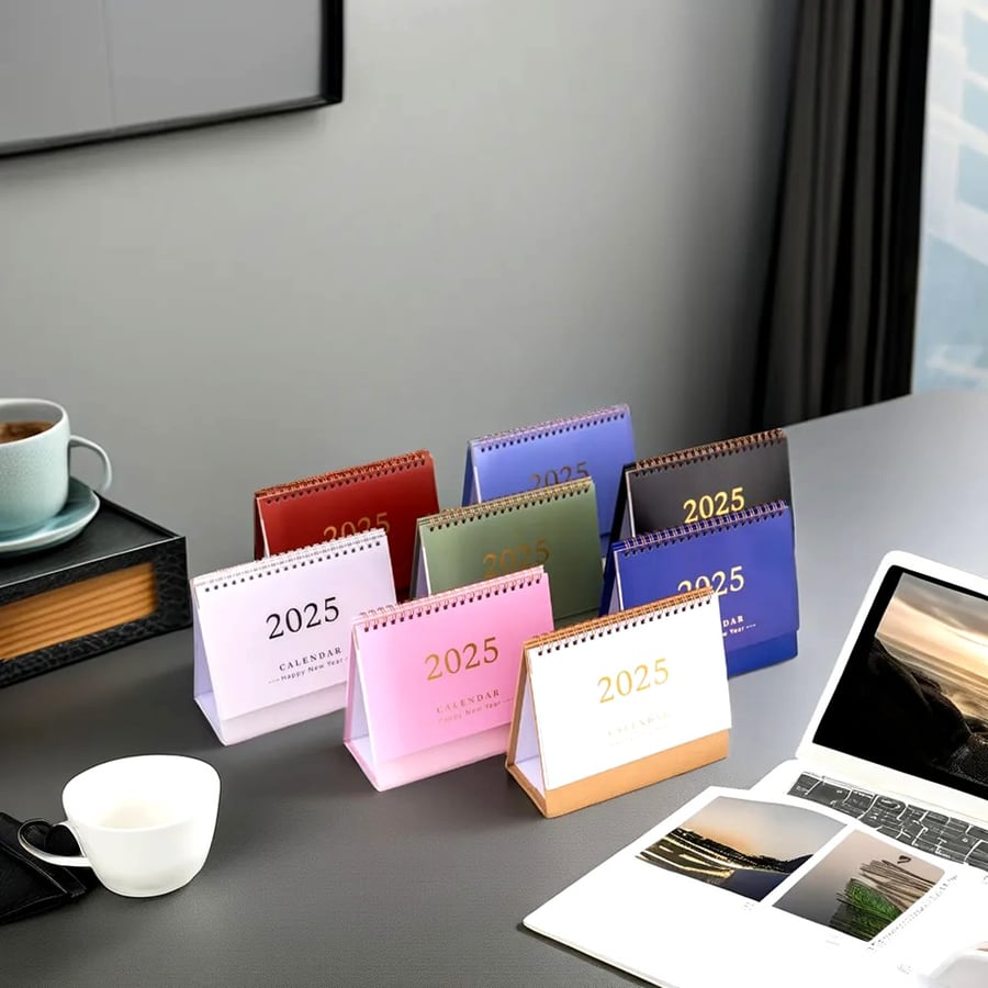 Colorful pocket calendars in assorted cover styles