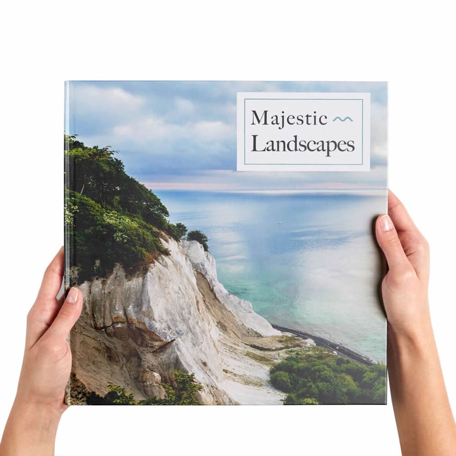 Landscape photo book printed in full color on premium paper