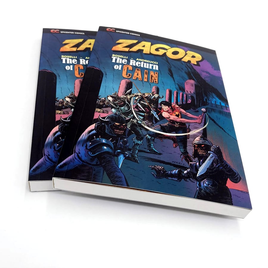 Matte finished graphic novel printed on premium coated paper