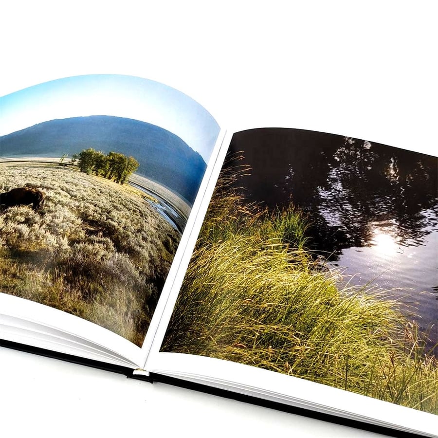 Nature photography book printed with rich contrast and detail