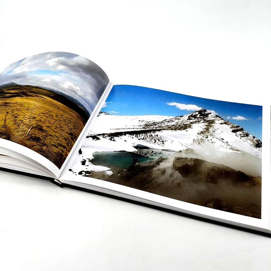 Photo book spread showing rich detail and color accuracy