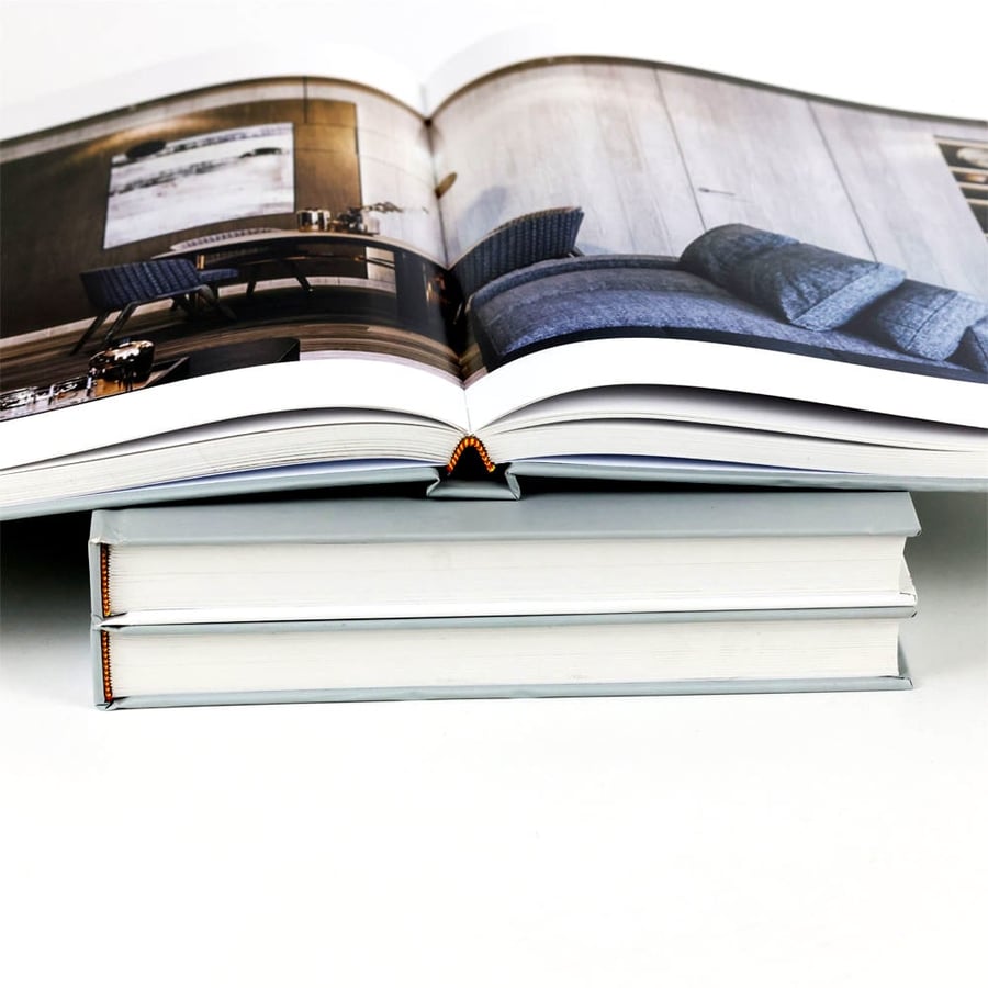 tack of photography books with elegant hardcover finish