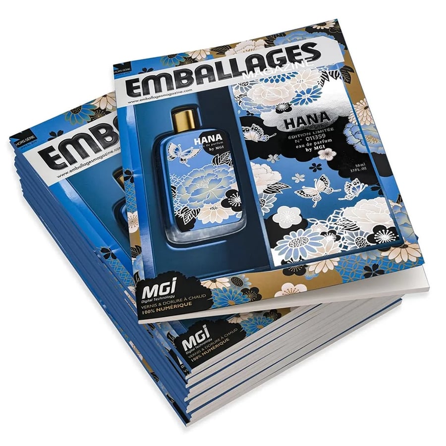Full-color paperback catalogs with perfect binding and vibrant CMYK printing.