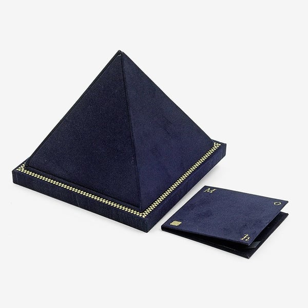 2024 Custom Jewelry Case PU Leather Pyramid Egypt Style Box for Earring Ring Bracelet Necklace Gifts Display Box