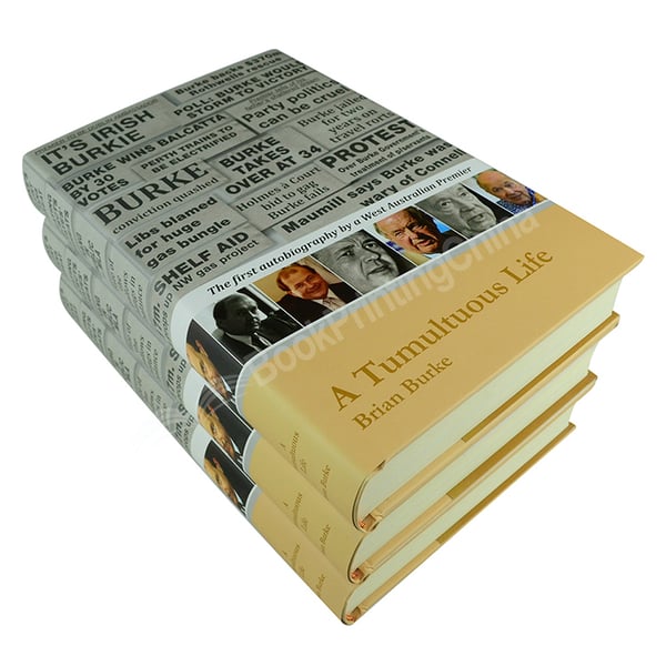 2025 Fabric Cover Custom Glossy Hardcover Book Novel Printing Full Color Printing