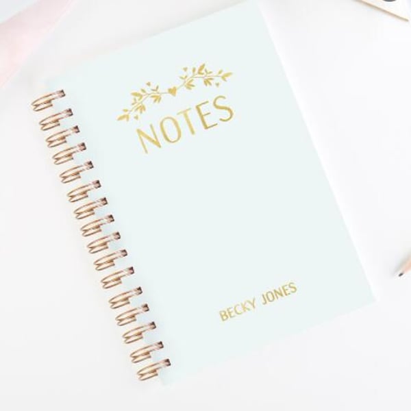 2025 Rts Fsc Paper Bulk Gold Stamp Logo A5 A6 Personalized Wedding Guest Book Printing Custom Notebook Spiral