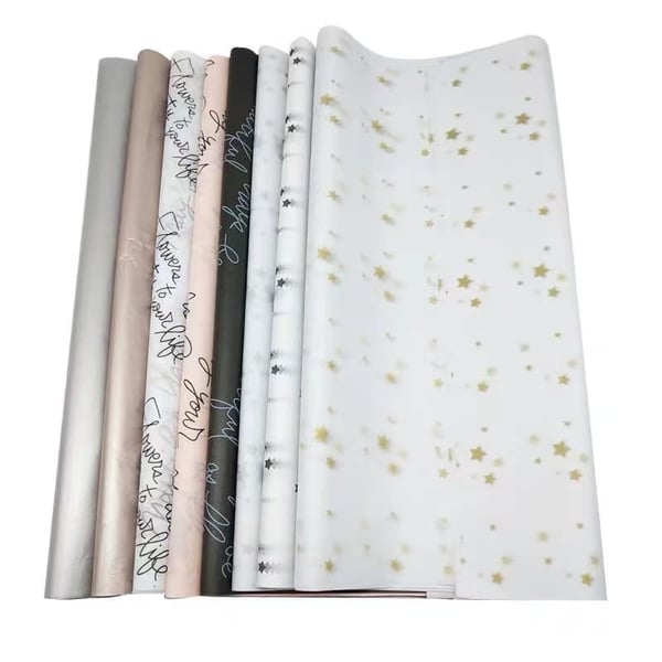 Assorted Colors Premium Quality Custom Logo Printed Tissue Gift Wrapping Paper Including Box Kraft Cardboard Art Offset Papers