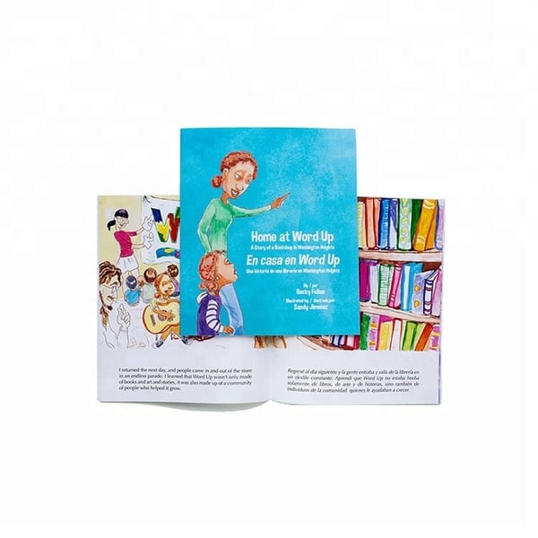 Children's Book Print CMYK 210 X 210 mm Flip 190g Woodfree Paper Glossy Finish Children's Book Printing Service Hardcover