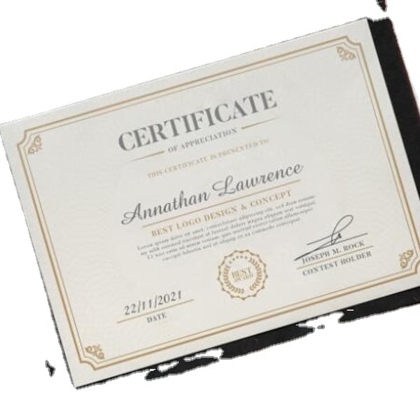 Custom Design 300gsm 400gsm Ivory Cream Paper Spot UV Logo Advanced Certification Diploma Printing Service