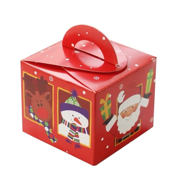 Custom Eco-Friendly Recycled Cardboard Gift Package Box Christmas Eve Gift Box with Matt Lamination and Embossing Printing