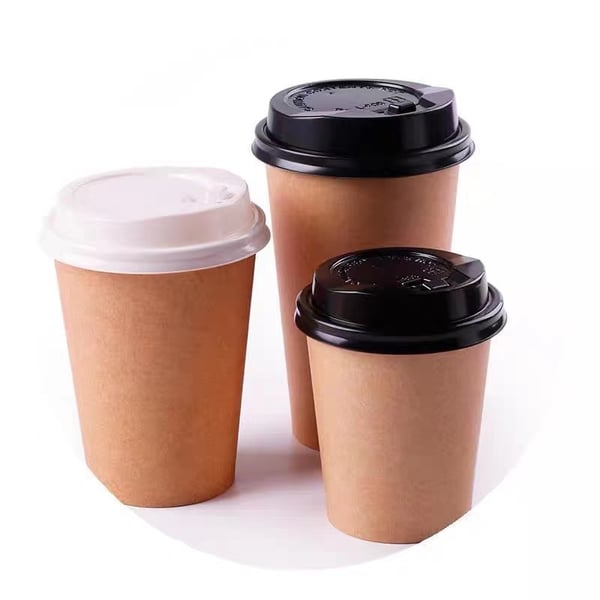 Custom Eco-Friendly Single Wall Paper Cup with Lid for Coffee and Other Beverages