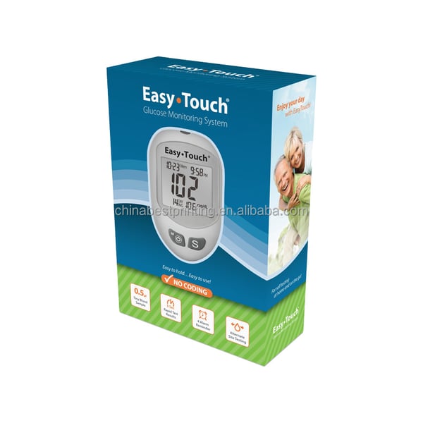 Custom Printed Medical Supplies Packaging Box Manufacturer Designed for Blood Glucose Meter and Other Medicine Supplies