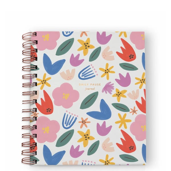 Custom Printing A5 Size Daily Pause Journal Self Publisher Bulk Printing Spiral Notebook Printing